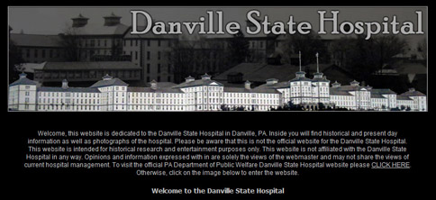 Danville State Hospital Web Site