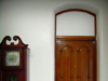 Doorway and Clock in Administration Area